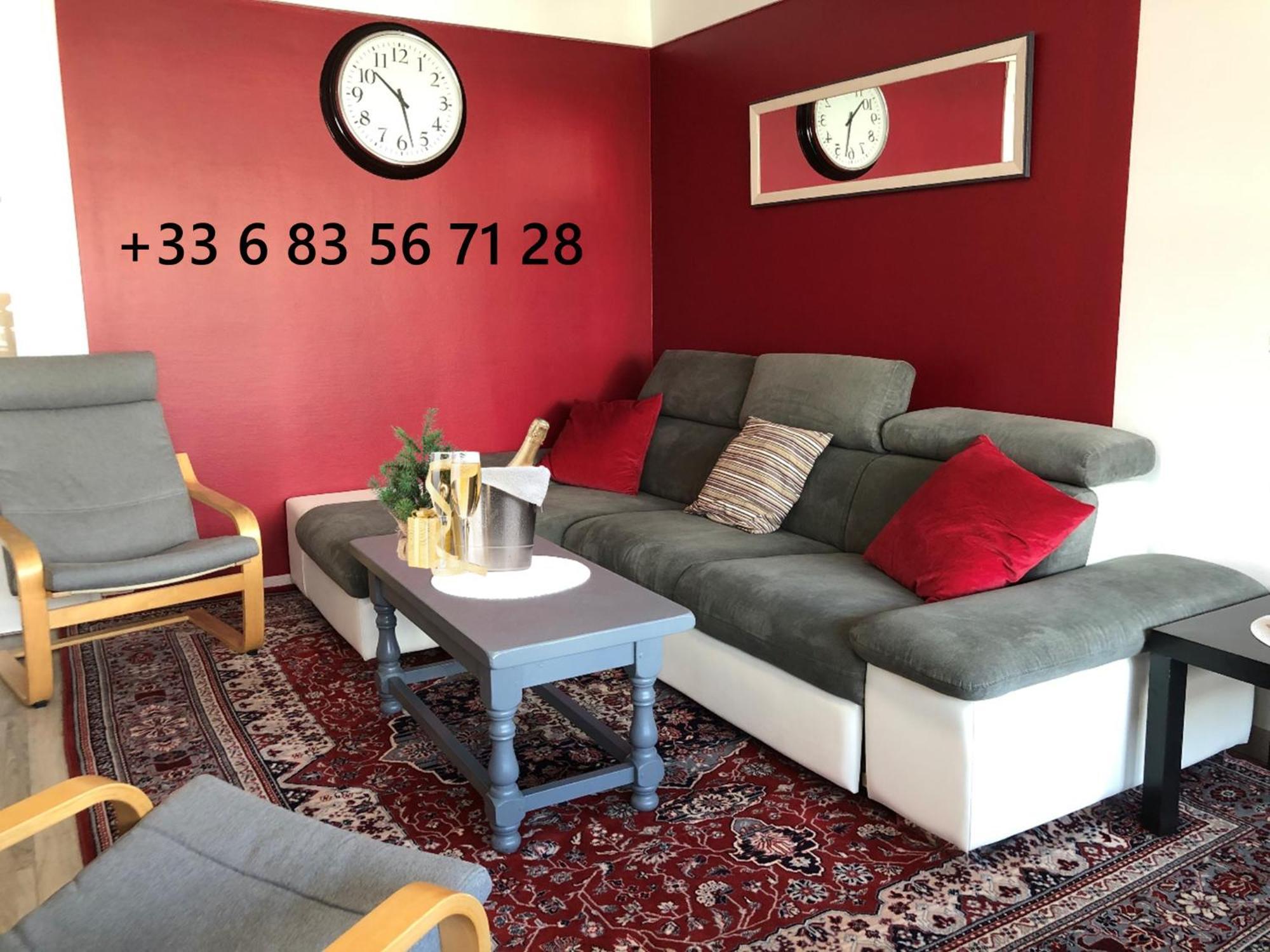 Bedinreims "Burgundy Bottle" 110M2 Exceptional, 4 Chambres Doubles, 2 Bain, Free Park & Wifi, Tout Equipe Kültér fotó