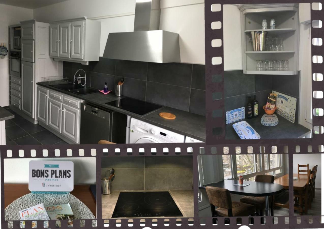 Bedinreims "Burgundy Bottle" 110M2 Exceptional, 4 Chambres Doubles, 2 Bain, Free Park & Wifi, Tout Equipe Kültér fotó